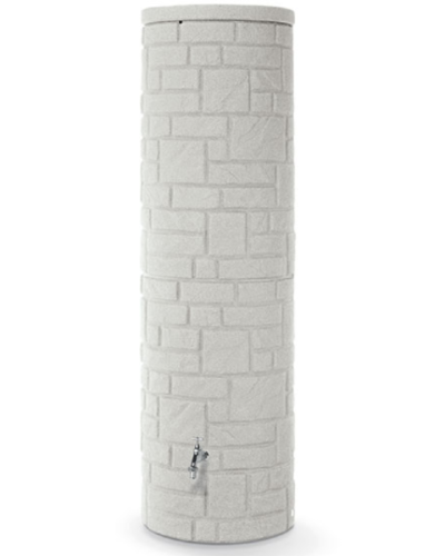 wysoki zbiornik na deszczowke prosperplast arves arcado 460 l szary jasny