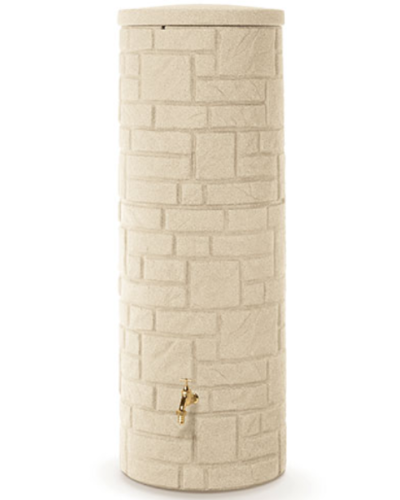 nowoczesny zbiornik na deszczowke prosperplast arves arcado 360 l bezowy