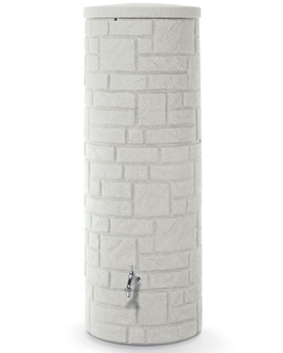 nowoczesny zbiornik na deszczowke prosperplast arves arcado 360 l szary jasny