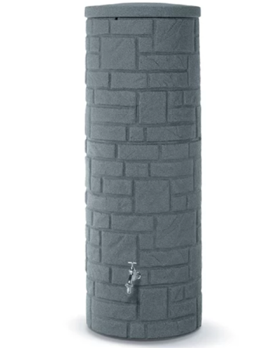 ozdobny duży zbiornik na deszczowke prosperplast arves arcado 360 l szary