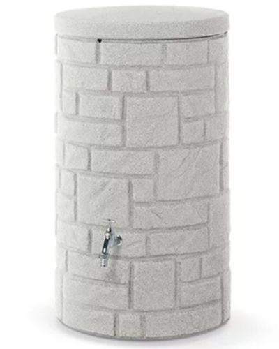 dekoracyjny zbiornik na deszczowke prosperplast arves arcado 230 l szary jasny