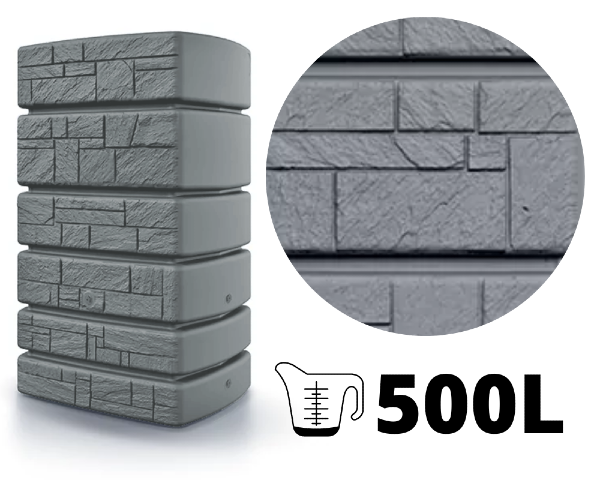 zbiornik na deszczowke prosperplast tower stone 500 l szary zoom