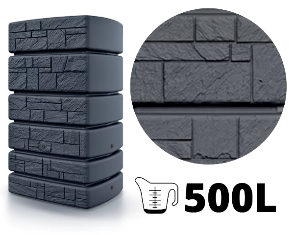zbiornik na deszczowke prosperplast tower stone 500 l antracyt zoom