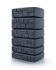 zbiornik na deszczowke prosperplast tower stone 500 l antracyt