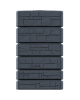 zbiornik na deszczowke prosperplast tower stone 500 l antracyt widok front