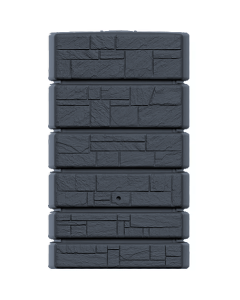 zbiornik na deszczowke prosperplast tower stone 500 l antracyt widok front