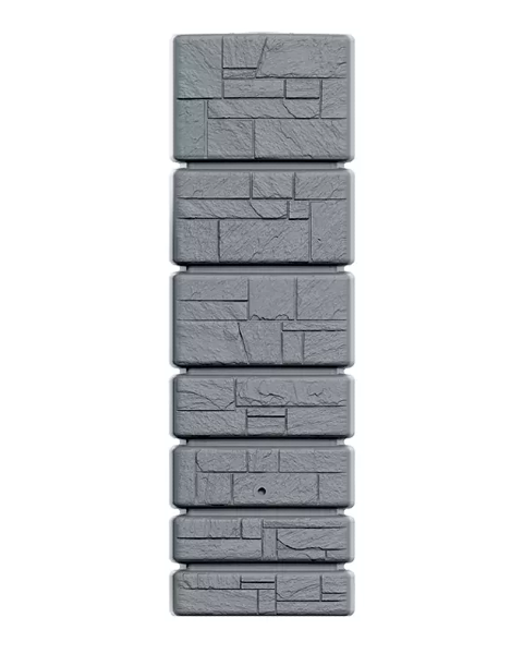 zbiornik na deszczowke prosperplast tower stone 350 l szary widok front