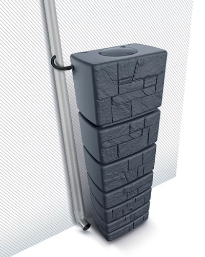 zbiornik na deszczowke prosperplast tower stone 350 l antracyt aranzacja