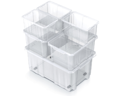 Pojemnik do przechowywania 45L CargoBox rozmiary prezentacja