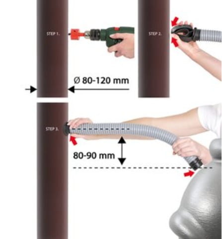 Zbiornik na deszczówkę czarny 210 litrów Raincan