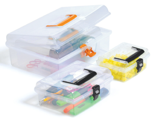 Organizer zamykany z uchwytem aranzacja z zawartoscia