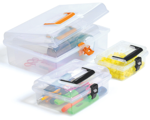 Organizer zamykany z uchwytem aranzacja z zawartoscia