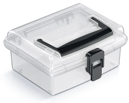 Organizer do przechowywania plastikowy 25 x 22 x 10 cm zamykany