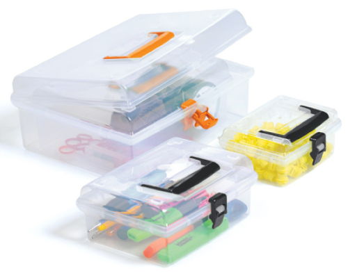 Organizer zamykany z uchwytem aranzacja z zawartoscia