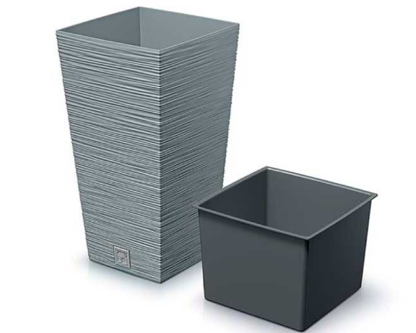 Donica kwadratowa 60 l Furu Square wkład prezentacja