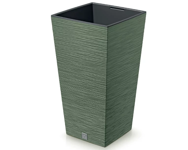 Donica wysoka 35 l z wkładem 14 l zielona Furu Square