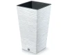 Donica wysoka 35 l z wkładem 14 l biała Furu Square