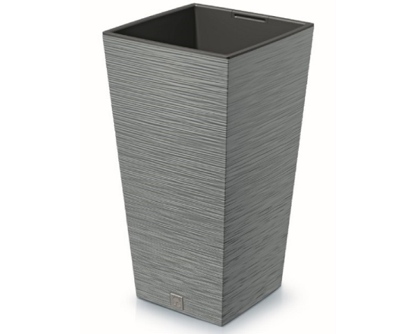 Donica wysoka z wkładem kolor szary beton 26,6 l Furu Square