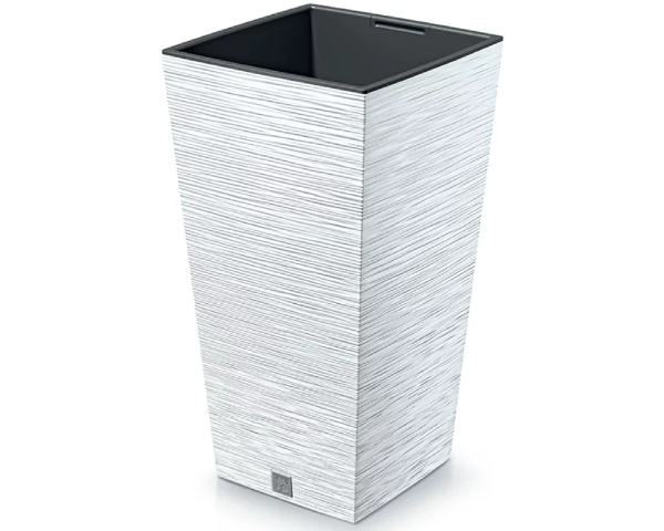 Donica wysoka z wkładem kolor biały 26,6 l Furu Square