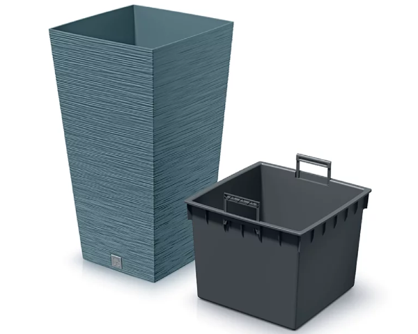 Donica wysoka z wkładem kolor niebieski 26,6 l Furu Square