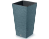 Doniczka wysoka niebieska 26,6 l Furu Square wklad prezentacja