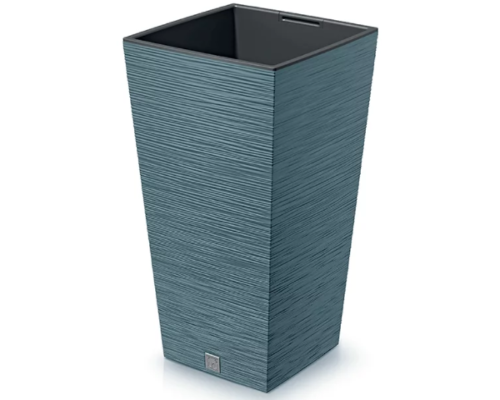 Doniczka wysoka niebieska 19 l Furu Square prezentacja