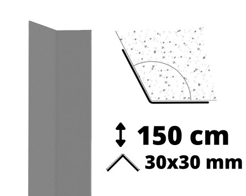 Narożnik AcroMat regulowany kąt 1,5m 30x30 mm