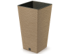 donica wysoka kolor naturo z wkladem 19 l Furu Square Eco Wood
