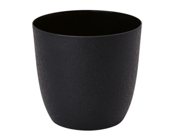 doniczka okragla czarna 14,8 cm form plastic turo