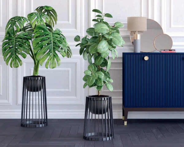 Wkład i stojak na doniczki Standy aranzacja w salonie