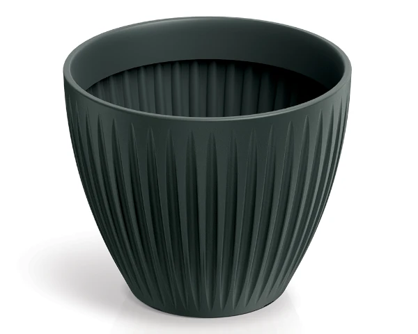 Doniczka okrągła 40 cm antracyt Ethick Latia Round