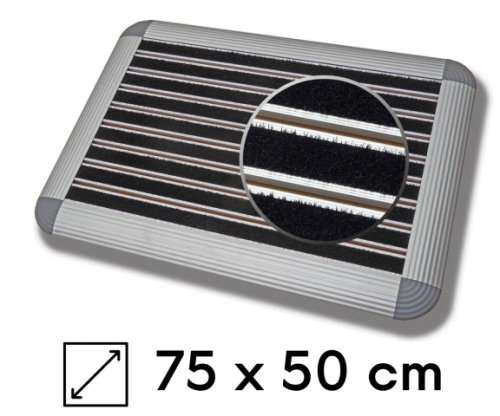Wycieraczka systemowa wkład szczoteczka + najazd 75x50 cm