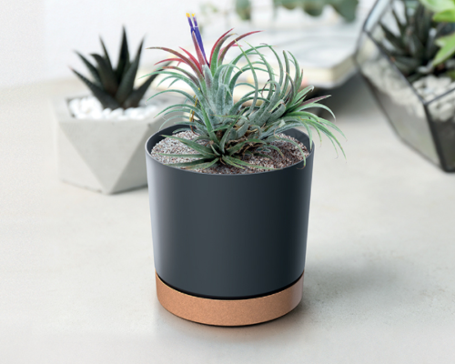 Doniczka z podstawka okragla Tubo aranzacja w domu