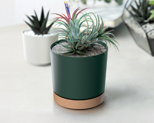 Doniczka z podstawka okragla Tubo aranzacja w domu