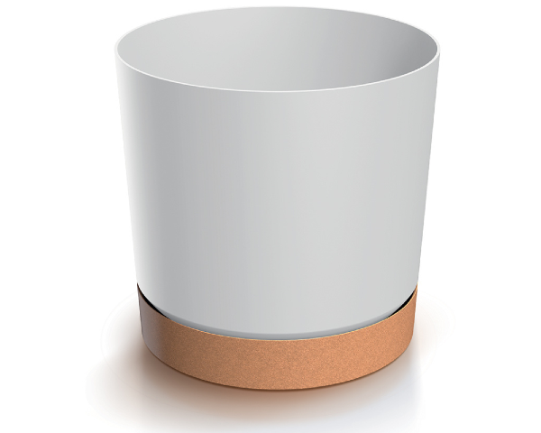 Doniczka z podstawką 8 litrów kolor biały Tubo PM