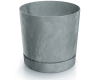 Doniczka z podstawką 4,6 l szara Tubo Beton Effect