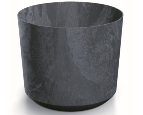 Doniczka okrągła 14,5 l kolor antracytowy Tubo Beton Effect