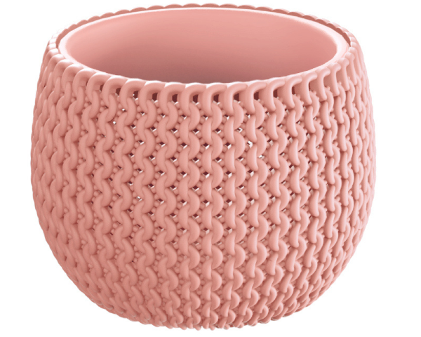 Doniczka kula z wkładem 1,4 l różowa Splofy Bowl