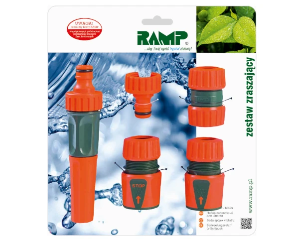 zraszacz prosty do podlewania ze złączkami 1/2 cala RAMP