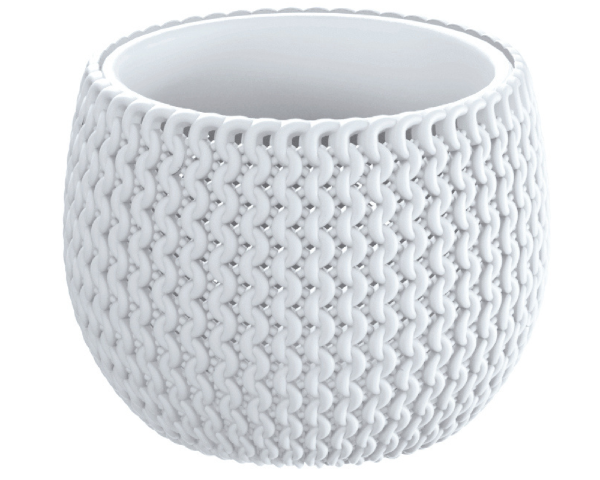 Doniczka z wkładem 1,4 litra kolor biały Splofy Bowl