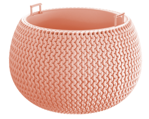 Doniczka z wkladem kula 2,3 l różowa Splofy Bowl