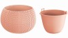 Doniczka kula 2,3 l różowa Splofy Bowl wkład prezentacja