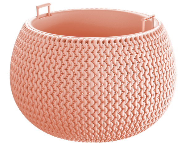 Doniczka z wkladem kula 3,9 l różowy Splofy Bowl