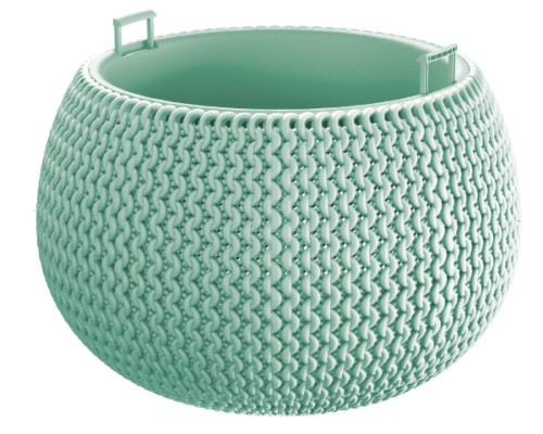 Doniczka kula z wkładem 3,9 l kolor zielony Splofy Bowl