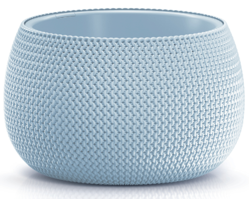 Doniczka kula z wkładem 9 l kolor błękitny Splofy Bowl