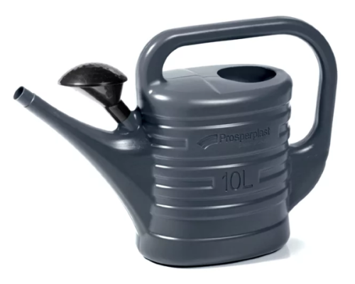 Konewka ogrodowa 10L antracytowa grafitowa szara ciemna Zebra