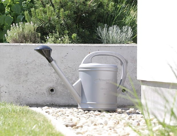 Konewka Ogrodowa pojemność 10L szara srebrna Classico