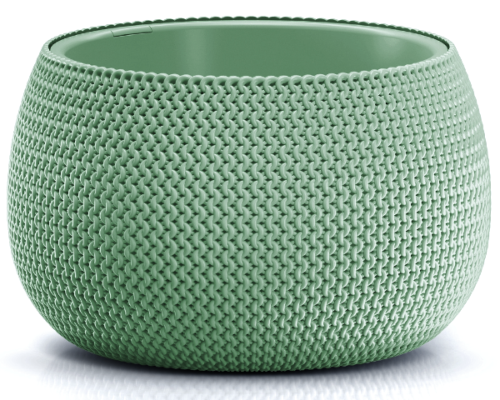 Doniczka kula z wkładem 9 l kolor zielony Splofy Bowl