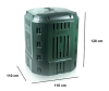 Kompostownik zielony 900L Compothermo wymiary