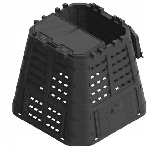 Kompostownik ogrodowy 480 l czarny Patrol - wyglad